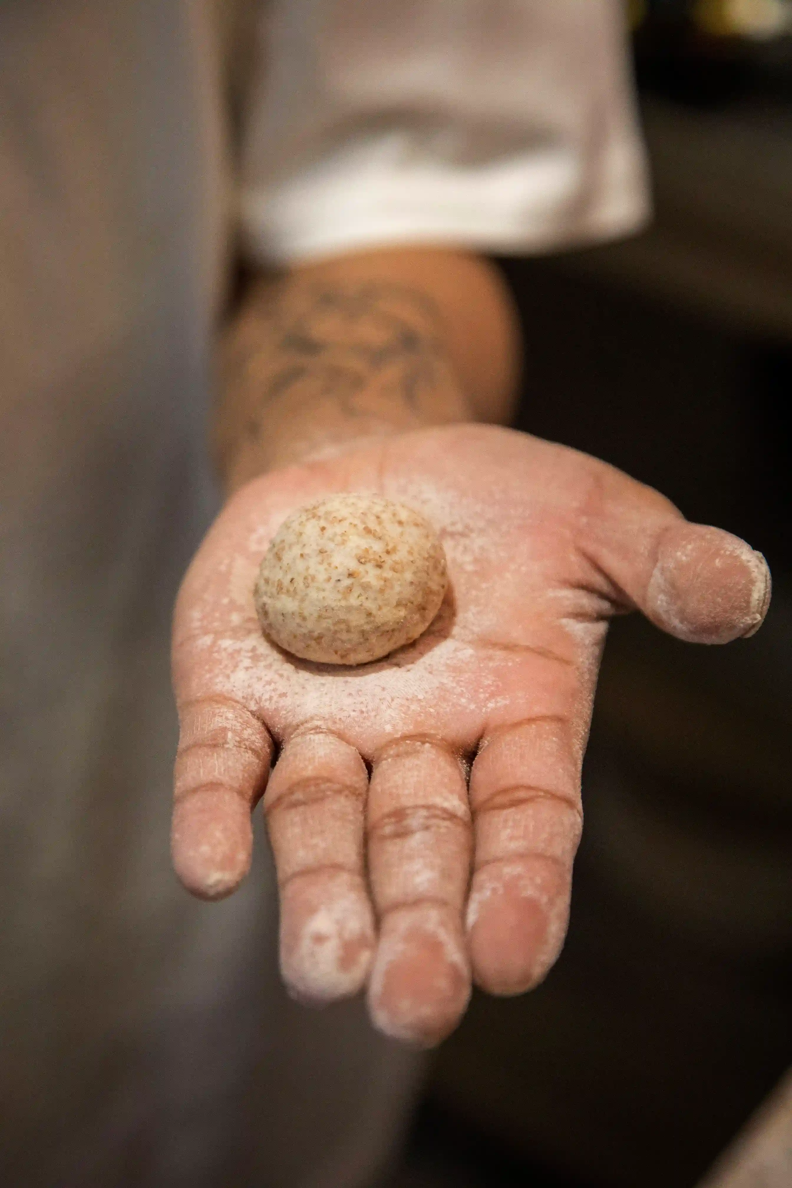 SAJ bread being prepared